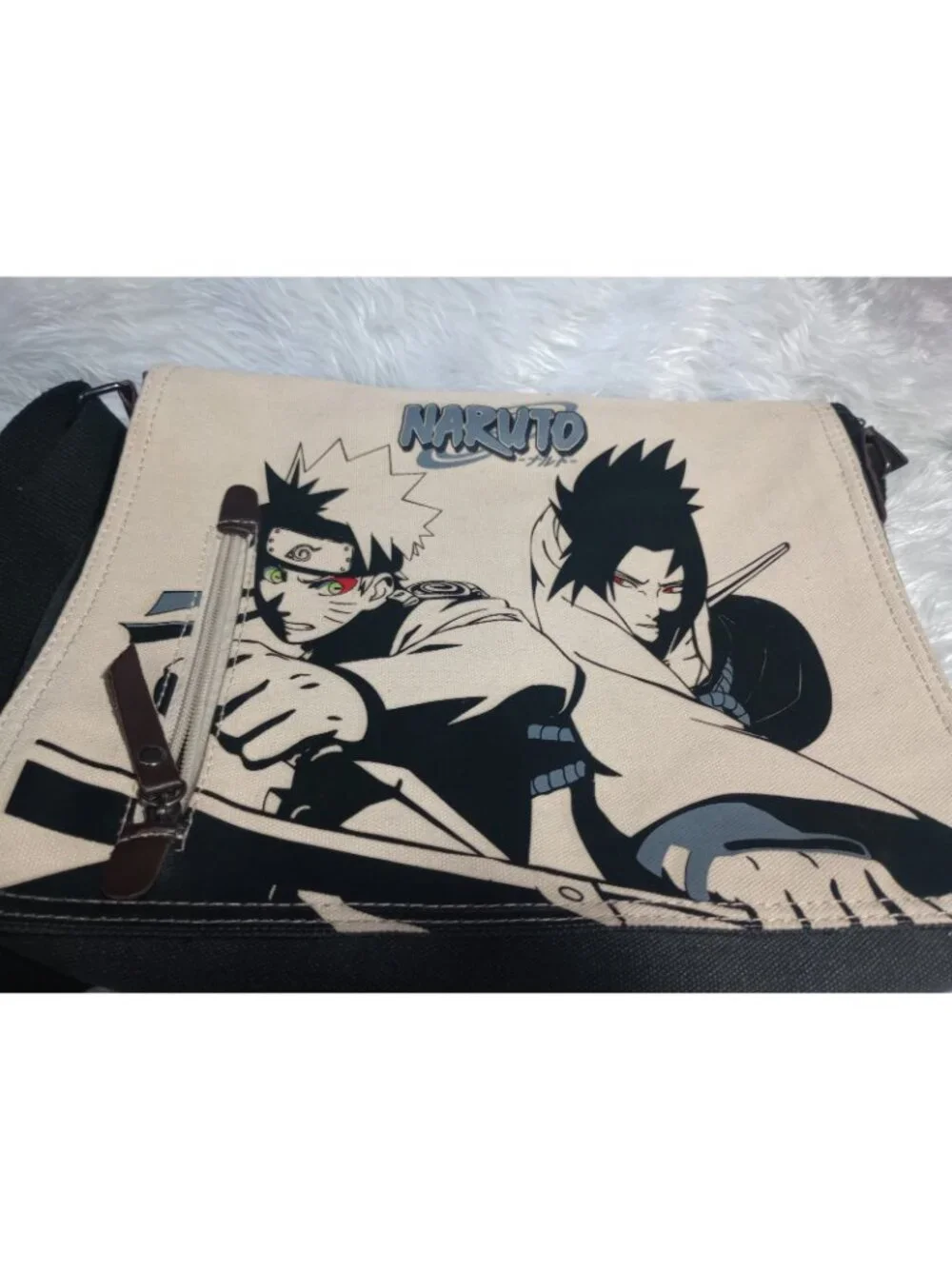 Naruto Canvas Messenger Bag Excellent Used Great Condition
